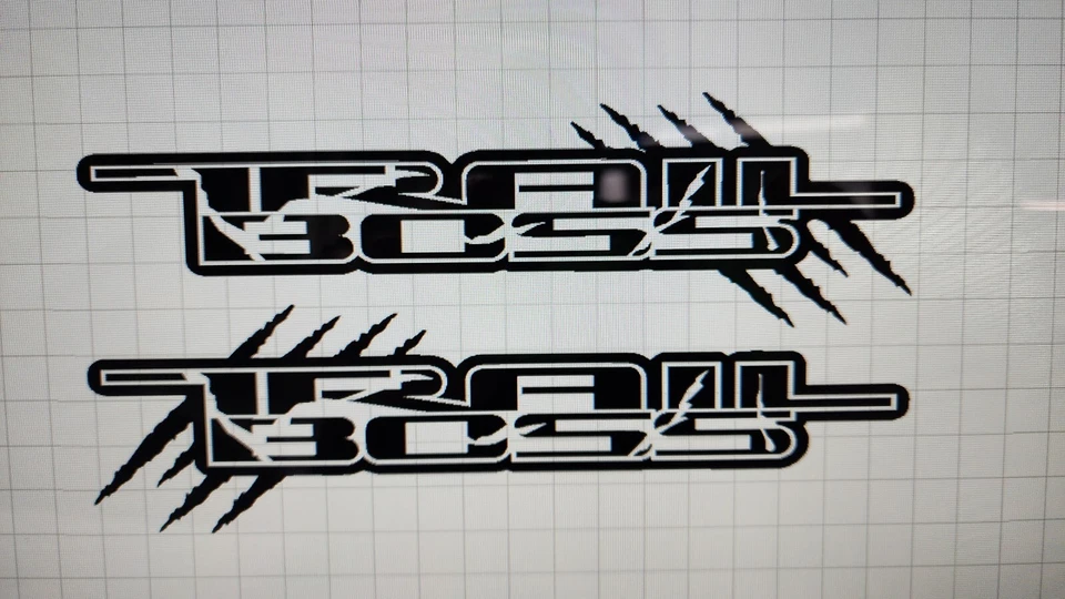  PEGATINA CALCOMANÍA TODOTERRENO CHEVY TRAIL 4X4.   X2 Trail Boss Style  Foto 1 de 1