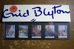1997 UK Royal Mail 5 Stamp Set Presentation Packet Enid Blyton Children's Author - Picture 1 of 4