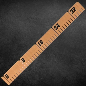 reFLEX | 36" Fish Ruler for Boats | Koa Brown over Aphotic Black - Routered - Picture 1 of 10