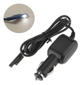 15V 3A DC Car Charger For Microsoft Surface Pro X 3 4 5 6 7 8 9 10 Go 3/2/1 UK - Afbeelding 1 van 12