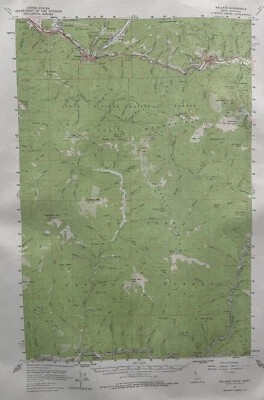 Idaho Montana Wallace 1957 cuadrilátero USGS mapa topográfico minas senderos carreteras ++ Foto 1 de 4