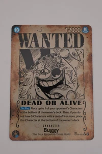 Buggy - OP09-051- Wanted Poster- Emperors in the New World - ENGLISH- NM - Picture 1 of 4