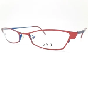 OGI Petite 2181 649 Maroon Blue 45mm New Authentic Eyeglass Frame - Picture 1 of 3