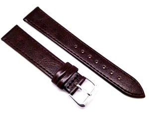 Uhrenarmband Leder Uhrband 18mm Anstoß Kalbsleder braun / 3 - Picture 1 of 3