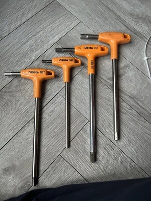 Beta Tools Orange Handled T-Bar Set 4piece High Torque 96T/S - Image 1 of 2