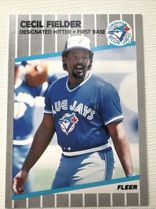 ⭐🦄 Tarjeta de béisbol Fleer 1989 - Cecil Fielder #232 MLB - Tigres de Detroit - Imagen 1 de 2