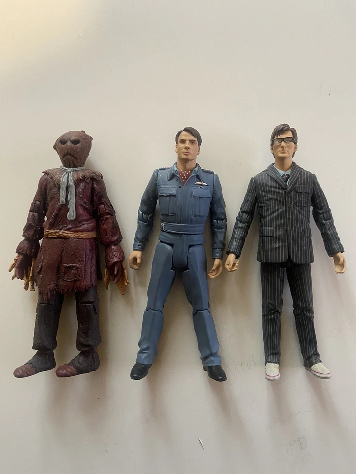 DOCTOR WHO 5" FIGURES - 10TH DOCTOR - CAPTAIN JACK HARKNESS - SCARECOW  - Image 1 of 1