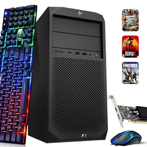 HP Z2 G4 MT Gaming PC Intel i5-8500 16GB 256GB SSD 1TB NVIDIA 1050ti Windows 11 - Picture 1 of 6