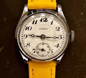 Lanco 1920s Post WW1 Manual Wind Watch Unisex Langendorf Cal. 2 - Picture 1 of 15