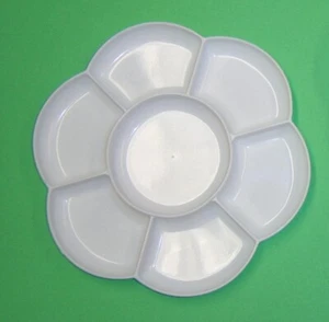 Flower Shaped Artist Children's Paint Palette Kids Art Craft Mixing Sorting Tray - Picture 1 of 2
