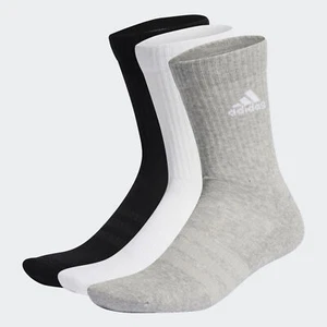 adidas Performance AU Unisex Cushioned Crew Socks 3 Pairs - Picture 1 of 3