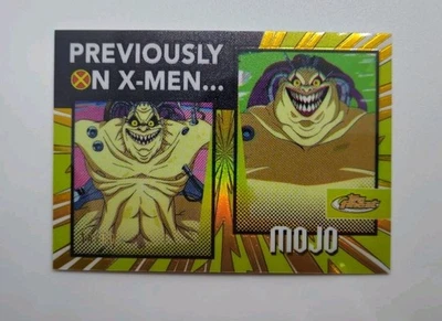 Mojo 2025 Topps Finest X-Men ’97 18/50 Gold Previously On X-Men Insert PO-11 - Image 1 of 2