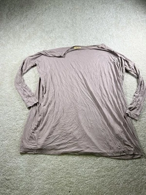 Camisa túnica Piko 1988 Top para mujer pequeña manga larga calce suelto bambú spandex Foto 1 de 4