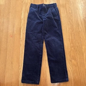Polo Ralph Lauren Pants Boys Size 8 Navy Blue Corduroy Straight Leg - Picture 1 of 6