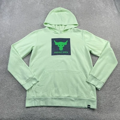 Sudadera con Capucha Under Armour Jóvenes Niños XL Verde Proyecto Rock Rival Polar Sudadera Foto 1 de 4