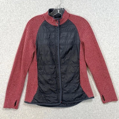 Title Nine Wool Blend Zip Up Sweater Size M Pickleball Active Hiking Sporty  - Image 1 of 4