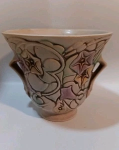 1935 Roseville Morning Glory 732-5" White/Beige Unmarked Original - Picture 1 of 9