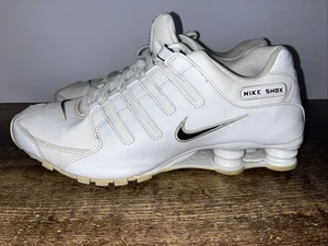 Nike Shox NZ UE Zapatos Hombres 11.5 Blanco Negro Correr 501524-106 Zapatilla Limitada - Imagen 1 de 12