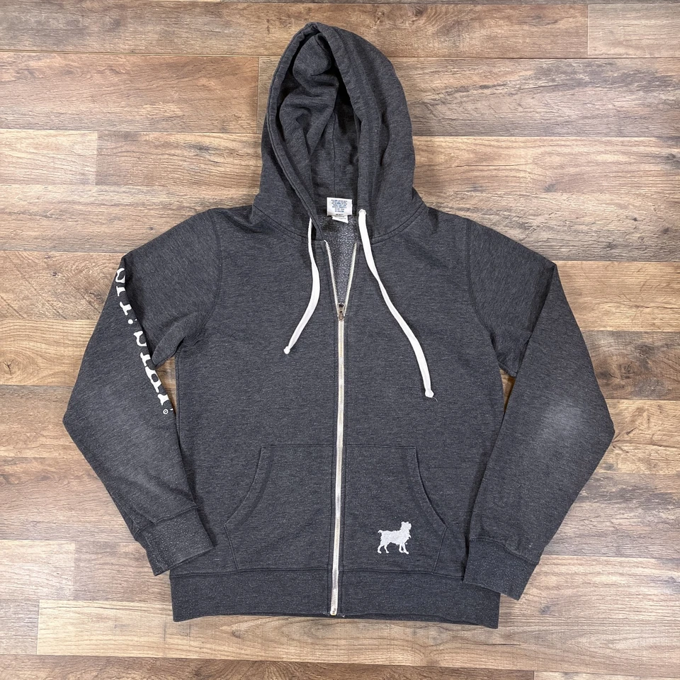 The Stray Dog Hoodie Womens Medium Gray Buffalo Michigan Full Zip Sweatshirt - Image 1 of 4