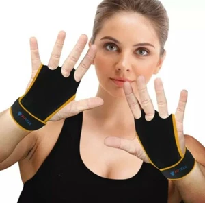 Fittexx  Crossfit Gloves Hand Grips, Yellow EXTRA LARGE. Workout,     G12 - Picture 1 of 12