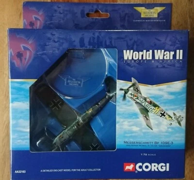 Corgi AA32103 Messerschmitt Bf 109E-3 Waldemar Wubke 9/JG54 "GRUNHERZ" NEW - Image 1 of 2