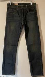 NWT Levi's 511 Skinny Women Jeans Size 29 x 29 Med Dark Wash Distressed - Picture 1 of 4