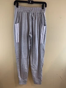 Women's Aibrou Jogger Sweatpants Side Stripe Gray, Size Small. Pockets NWT - Picture 1 of 12