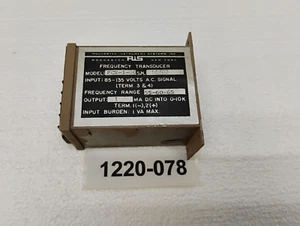 Rochester Instrument Frequency Transducer FCX-1-60 135 VAC In 1 MA DC Out - Picture 1 of 5