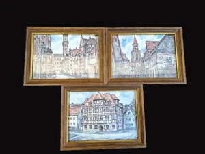 3 Aquarelle von Karl Dörrfuß "Fürth" signiert a 18x13,5cm Sammlung auch einzeln - Bild 1 von 6