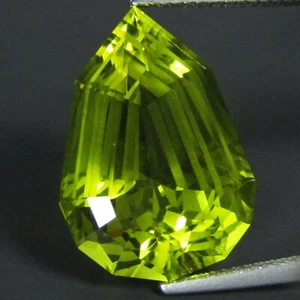 16.04Ct Deluxe Natural Lemon Quartz Fancy Pear Custom Cut Loose Gemstone - Picture 1 of 4