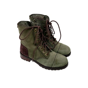 UGG Australia Kilmer Combat Boots grün Leder Damengröße 6 gefüttert wasserdicht - Bild 1 von 9