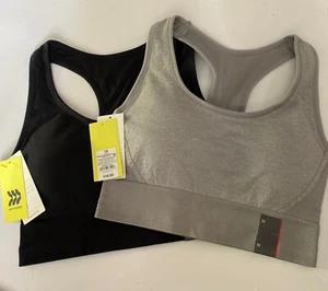NWT - All in Motion Women's Medium Support Seamless Racerback Bra 2 Pk - Plus 1X - Picture 1 of 12