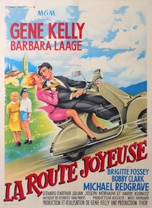 GENE KELLY LA ROUTE JOYEUSE( THE HAPPY ROAD ) with VESPA ACMA  - Bild 1 von 1