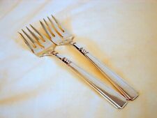 2 Old 1881 Rogers Silver Capri Salad Forks, Excellent Condition, 6-1/2in 1935