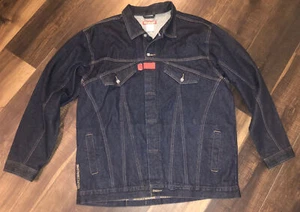 Vintage 90s Maurice Malone Mo Jeans Denim Men Jean Jacket Size 3XL - Picture 1 of 12