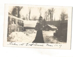 RPPC PM BLOOMFIELD VERMONT 1907 AT EAST BRANCH EDEN VT LOWELL VT REAL PHOTO CARD - Picture 1 of 1