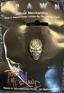 SPAWN FILM MASKE PIN ~ SIGNIERT TODD McFARLANE ~ 1997 ~ KOA - Bild 1 von 4