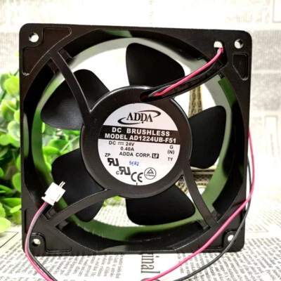 1 pcs ADDA AD1224UB-F51 12038 24V 0.40A aluminum frame inverter cooling fan - Image 1 of 2