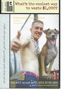 Gold Teeth for Me & Bella, Levi's Anzeige für County Seat, New York City -- POSTKARTE - Bild 1 von 2