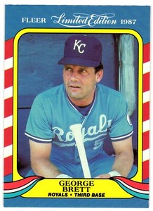 1987 Fleer Limited Edition #5 George Brett Kansas City Royals