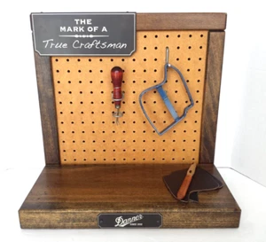 MINT DANNER BOOTS ~ ADVERTISING STORE SIGN ~ SOLID WOOD + STEEL 17" X 16" X 9.5" - Picture 1 of 12