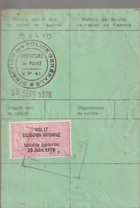 France Revenue Stamp Fiscal Fiscaux Permis Chasse Hunting License 1979 - Picture 1 of 1