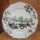 Better Homes Heritage Holiday Edition Sledge Salad Plate, 8 3/4", New, Nwt