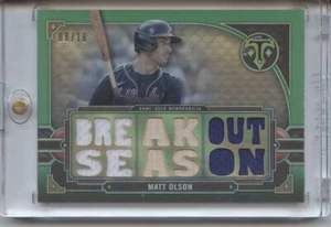 Matt Olson. 2022 Topps Dreifachgewinde. Relikt 08/18. Atlanta Braves. - Bild 1 von 2