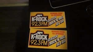 HOWARD STERN K-ROCK 92.3 NEW YORK 7.5 BUMPER STICKER hs27 - Picture 1 of 1