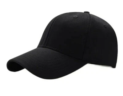 M.HEINIS Cap Kappe 6Naht Basecap Baseball Mütze Verstellbare Kappe Black & White Unisex✅