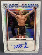 2023 UFC Donruss Optic Matt Serra Opti-Graphs Auto Base White #OG-MSR