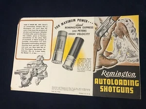 Rare ancienne brochure arme a feu Remington Autoloading shotguns - Picture 1 of 4