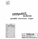 FARFISA COMPACT DELUXE Schematic Service Manual Repair Diagram Schaltplan Tuning