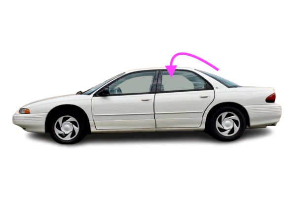 Chrysler Concorde & Eagle Vision 1997 lado del conductor puerta trasera izquierda ventana vidrio Foto 1 de 4